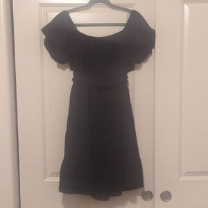 Elegant Black Off-Shoulder Dress